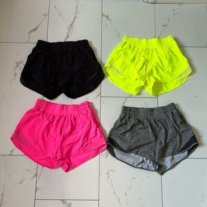 (4 PC) HOTTY HOT SHORTS 4" INCH LOW RISE